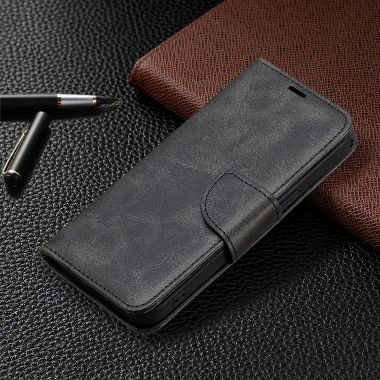 For iPhone 13 mini  Retro Lambskin Texture Pure Color Horizontal Flip PU Leather Case, with Holder & Card Slots & Wallet & Lanyard