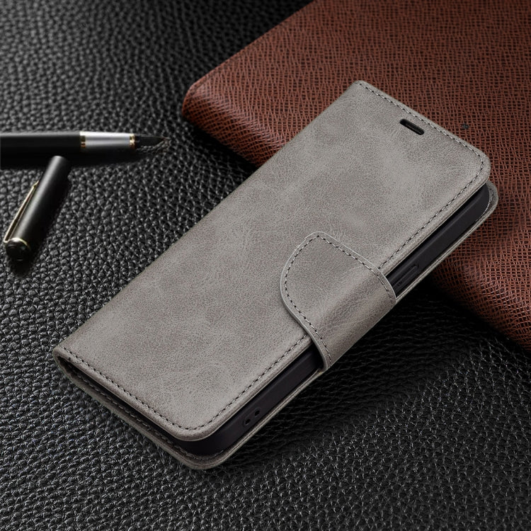 For iPhone 13 mini  Retro Lambskin Texture Pure Color Horizontal Flip PU Leather Case, with Holder & Card Slots & Wallet & Lanyard