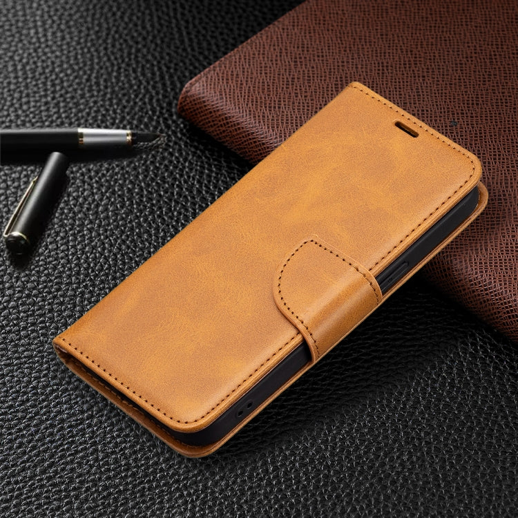 For iPhone 13 Pro Retro Lambskin Texture Pure Color Horizontal Flip PU Leather Case, with Holder & Card Slots & Wallet & Lanyard