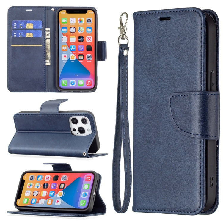 For iPhone 13 Pro Retro Lambskin Texture Pure Color Horizontal Flip PU Leather Case, with Holder & Card Slots & Wallet & Lanyard