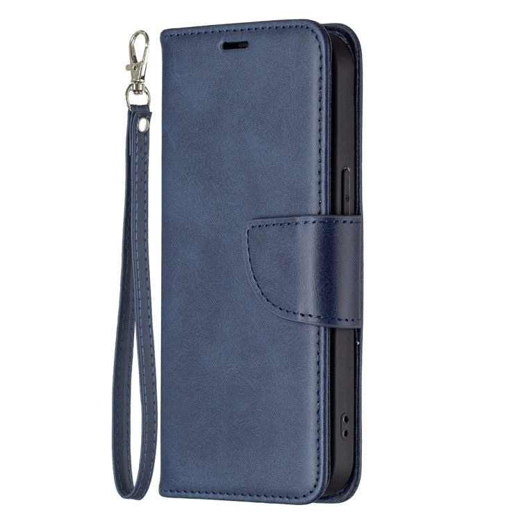 For iPhone 13 Pro Max  Retro Lambskin Texture Pure Color Horizontal Flip PU Leather Case, with Holder & Card Slots & Wallet & Lanyard