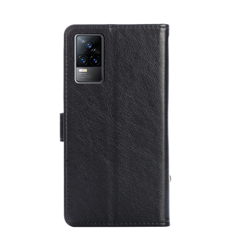For vivo V21e 4G / Y73 2021 Zipper Bag PU + TPU Horizontal Flip Leather Case with Holder & Card Slot & Wallet & Lanyard