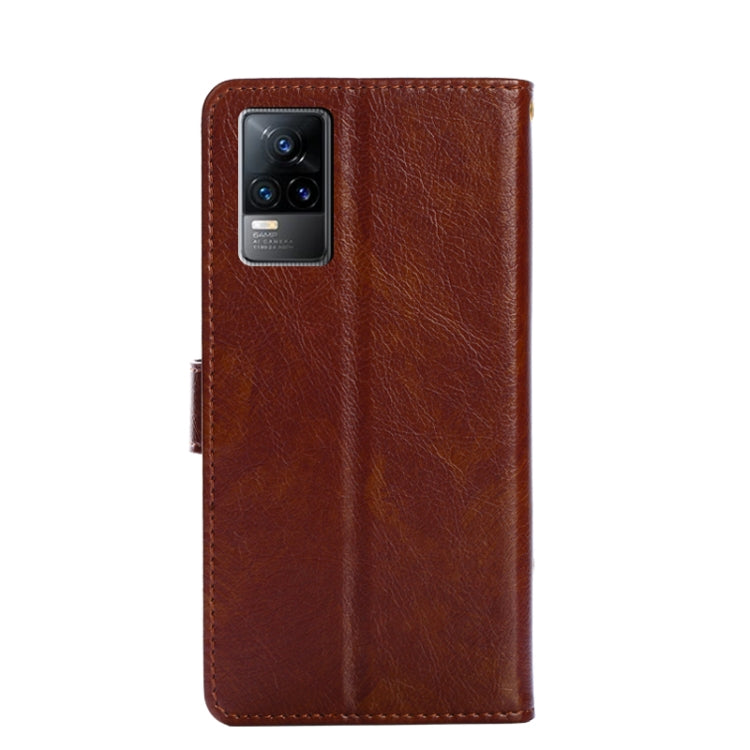 For vivo V21e 4G / Y73 2021 Zipper Bag PU + TPU Horizontal Flip Leather Case with Holder & Card Slot & Wallet & Lanyard