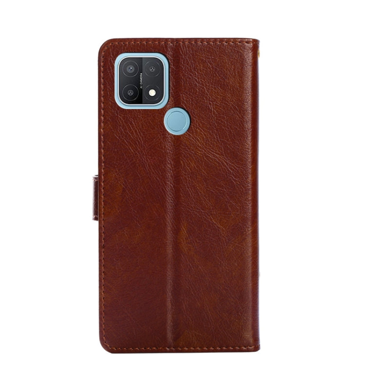 For OPPO A15 Zipper Bag PU + TPU Horizontal Flip Leather Case with Holder & Card Slot & Wallet & Lanyard