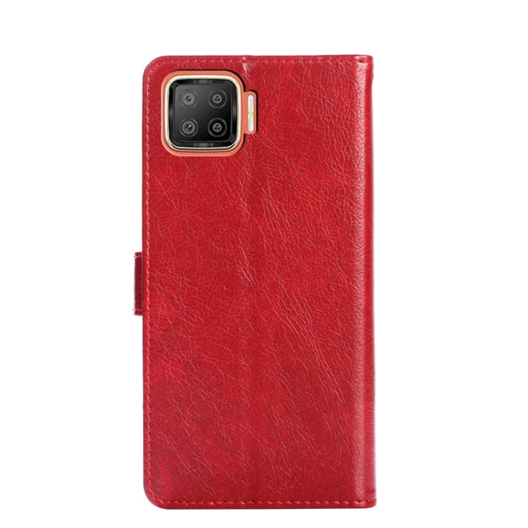 For OPPO F17 / A73 Zipper Bag PU + TPU Horizontal Flip Leather Case with Holder & Card Slot & Wallet & Lanyard