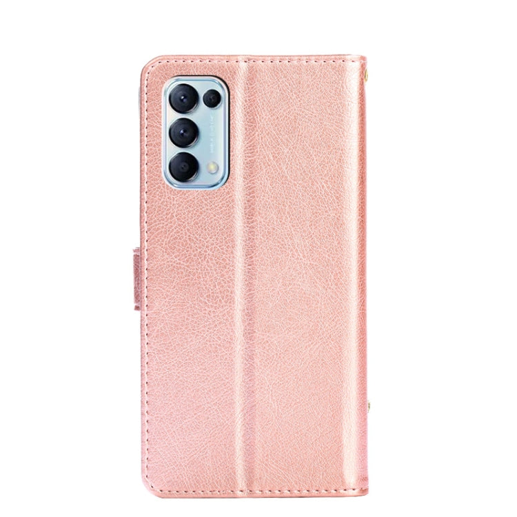 For OPPO Reno5 4G Zipper Bag PU + TPU Horizontal Flip Leather Case with Holder & Card Slot & Wallet & Lanyard