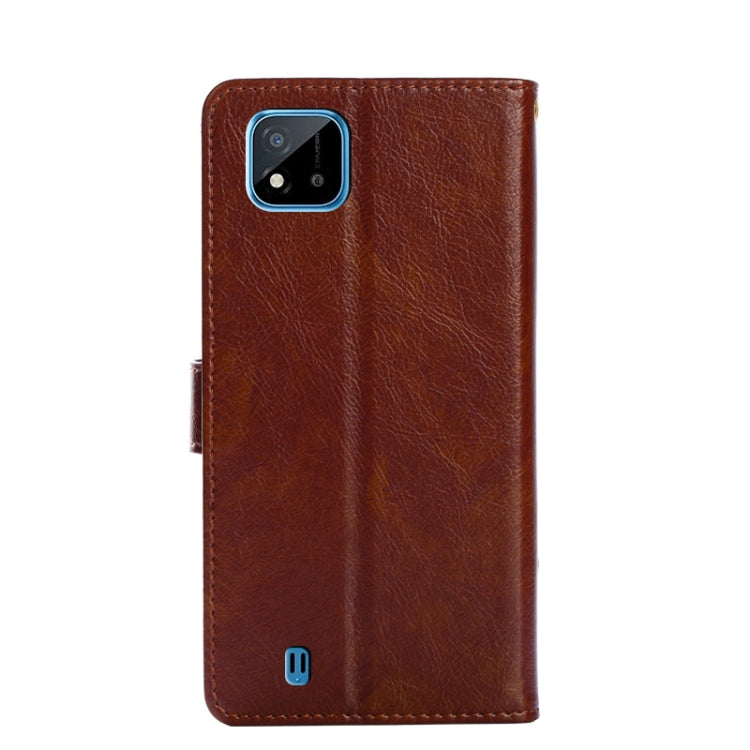 For Realme C20 Zipper Bag PU + TPU Horizontal Flip Leather Case with Holder & Card Slot & Wallet & Lanyard