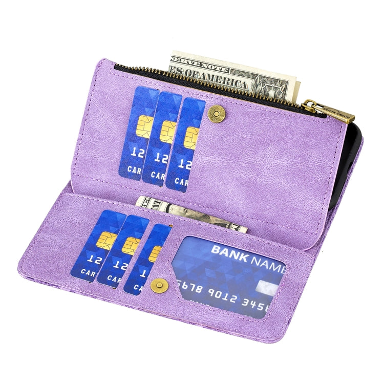 For iPhone 13 mini Flying Butterfly Embossing Pattern Zipper Horizontal Flip Leather Case with Holder & Card Slots & Wallet