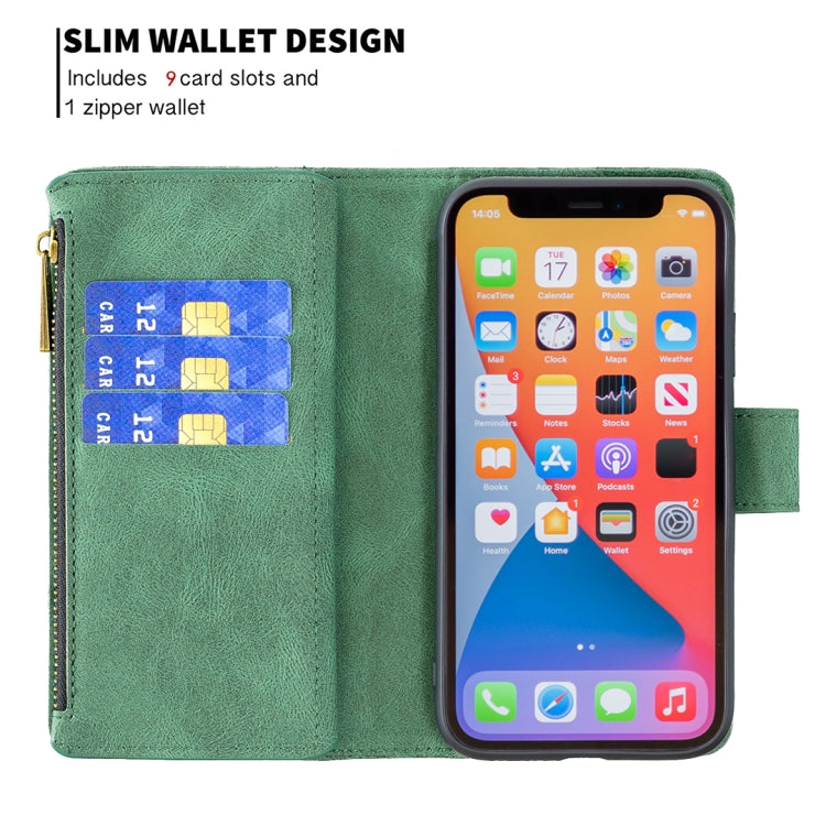 For iPhone 13 Flying Butterfly Embossing Pattern Zipper Horizontal Flip Leather Case with Holder & Card Slots & Wallet