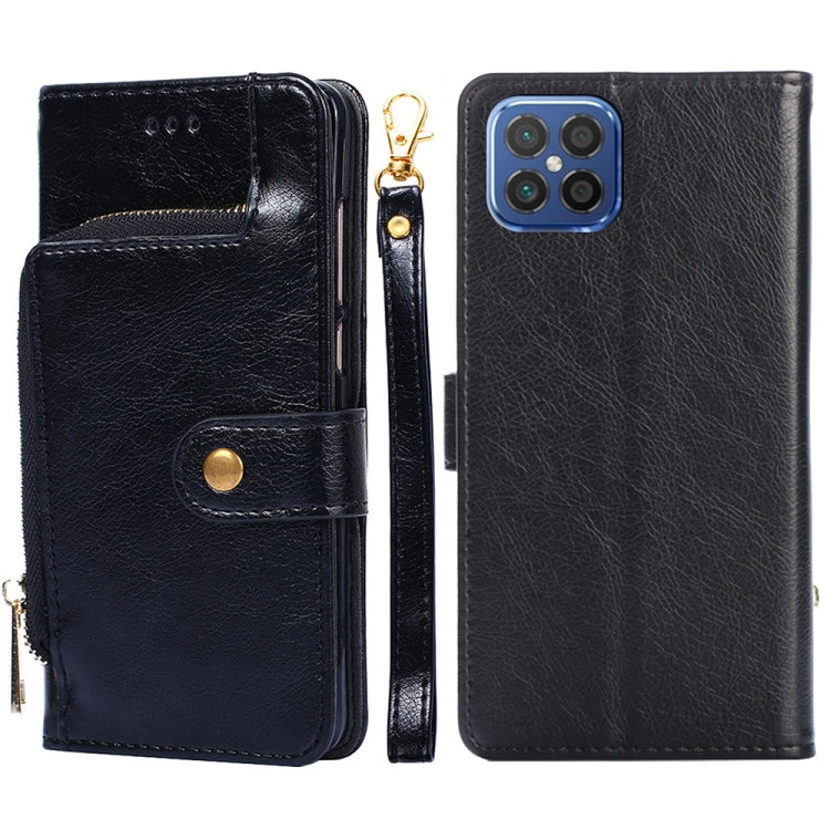 For Huawei nova 8 SE Zipper Bag PU + TPU Horizontal Flip Leather Case with Holder & Card Slot & Wallet & Lanyard