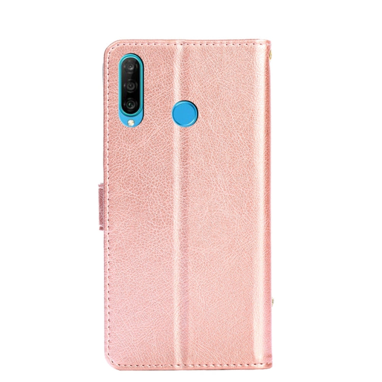 For Huawei P30 lite / nova 4e Zipper Bag PU + TPU Horizontal Flip Leather Case with Holder & Card Slot & Wallet & Lanyard