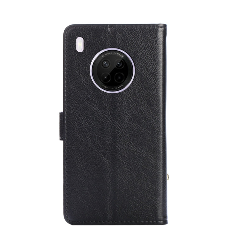 For Huawei Y9a Zipper Bag PU + TPU Horizontal Flip Leather Case with Holder & Card Slot & Wallet & Lanyard