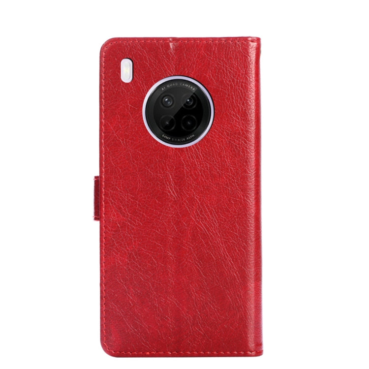 For Huawei Y9a Zipper Bag PU + TPU Horizontal Flip Leather Case with Holder & Card Slot & Wallet & Lanyard
