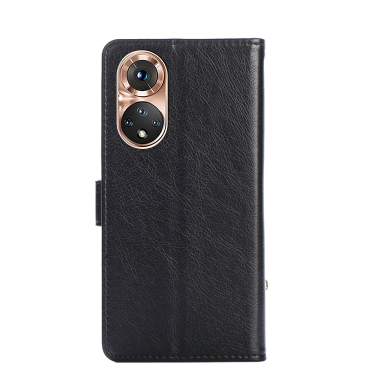 For Honor 50 Zipper Bag PU + TPU Horizontal Flip Leather Case with Holder & Card Slot & Wallet & Lanyard