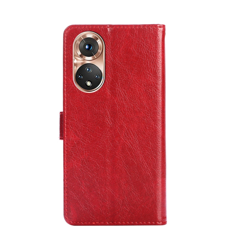 For Honor 50 Zipper Bag PU + TPU Horizontal Flip Leather Case with Holder & Card Slot & Wallet & Lanyard