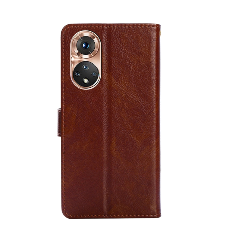 For Honor 50 Zipper Bag PU + TPU Horizontal Flip Leather Case with Holder & Card Slot & Wallet & Lanyard