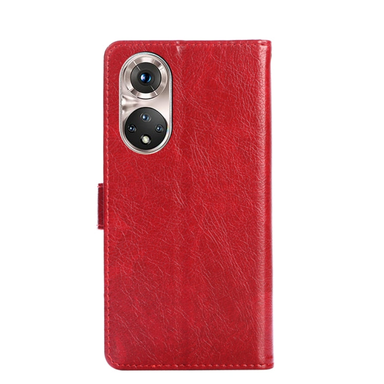 For Honor 50 Pro Zipper Bag PU + TPU Horizontal Flip Leather Case with Holder & Card Slot & Wallet & Lanyard