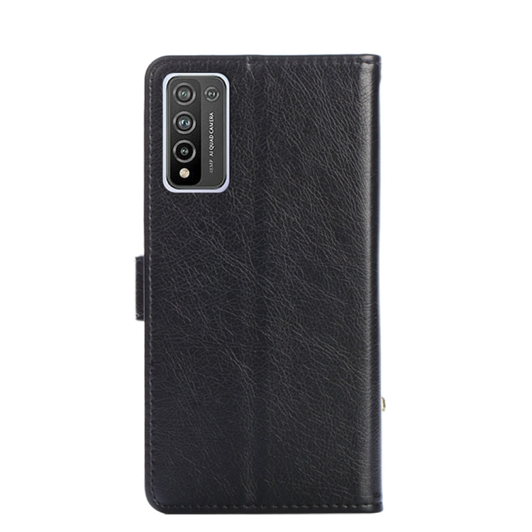 For Honor 10X Lite Zipper Bag PU + TPU Horizontal Flip Leather Case with Holder & Card Slot & Wallet & Lanyard
