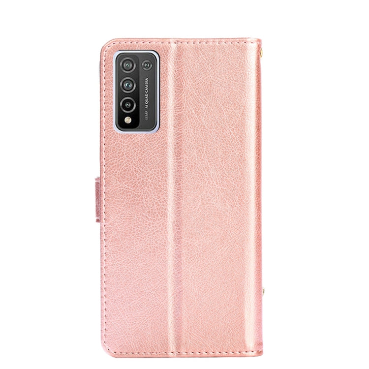 For Honor 10X Lite Zipper Bag PU + TPU Horizontal Flip Leather Case with Holder & Card Slot & Wallet & Lanyard
