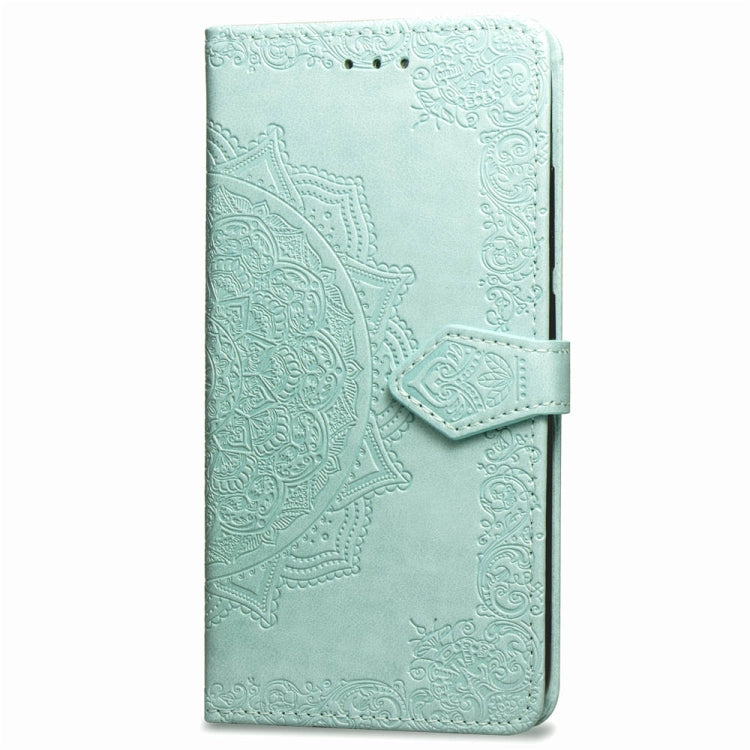 For LG G7 ThinQ Halfway Mandala Embossing Pattern Horizontal Flip Leather Case with Holder & Card Slots & Wallet & Lanyard