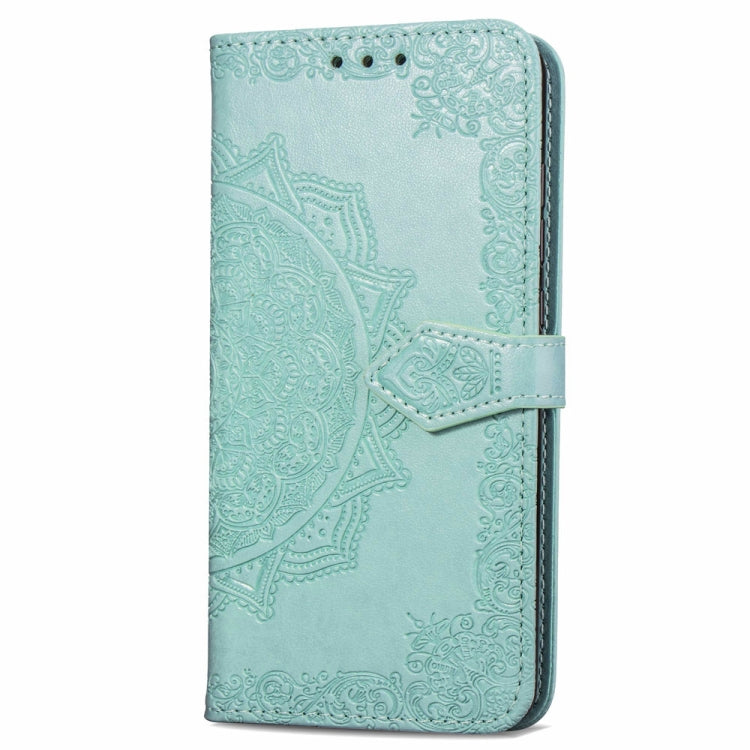 For LG K8 (2018) Halfway Mandala Embossing Pattern Horizontal Flip Leather Case with Holder & Card Slots & Wallet & Lanyard