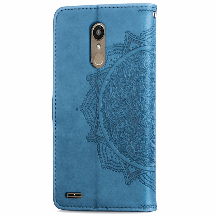 For LG K8 (2018) Halfway Mandala Embossing Pattern Horizontal Flip Leather Case with Holder & Card Slots & Wallet & Lanyard