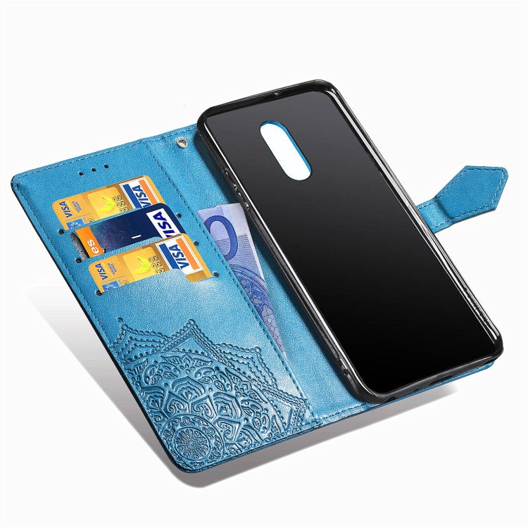 For LG Stylo 5 Halfway Mandala Embossing Pattern Horizontal Flip Leather Case with Holder & Card Slots & Wallet & Lanyard