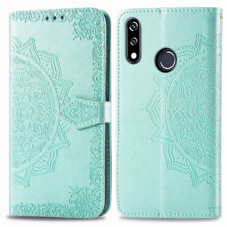 For LG W10 Halfway Mandala Embossing Pattern Horizontal Flip Leather Case with Holder & Card Slots & Wallet & Lanyard