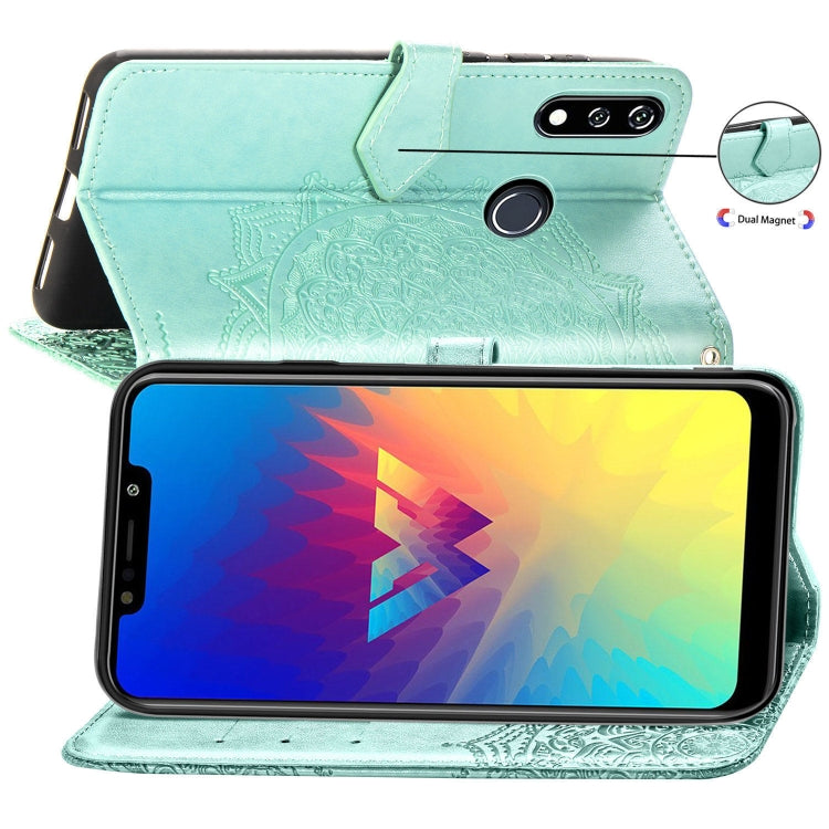 For LG W10 Halfway Mandala Embossing Pattern Horizontal Flip Leather Case with Holder & Card Slots & Wallet & Lanyard