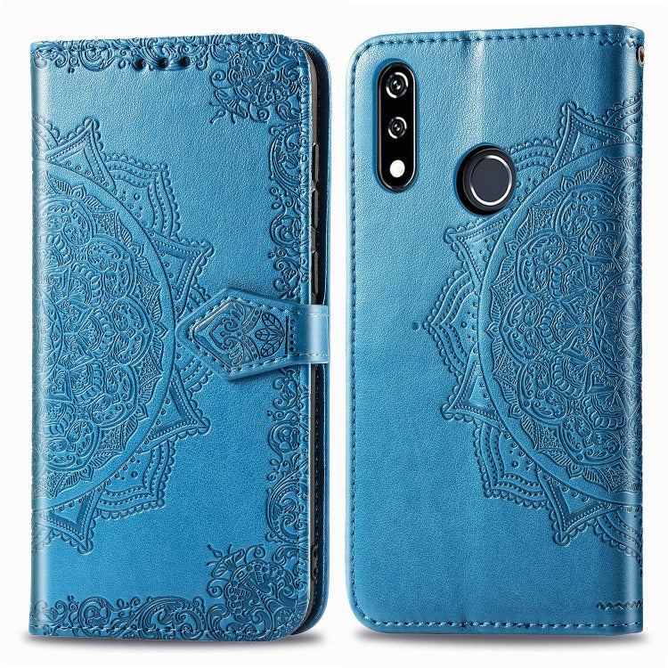 For LG W10 Halfway Mandala Embossing Pattern Horizontal Flip Leather Case with Holder & Card Slots & Wallet & Lanyard
