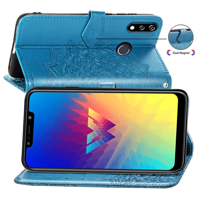 For LG W10 Halfway Mandala Embossing Pattern Horizontal Flip Leather Case with Holder & Card Slots & Wallet & Lanyard