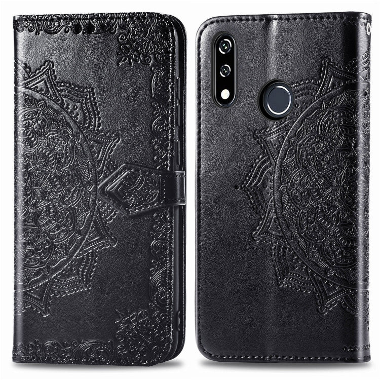 For LG W10 Halfway Mandala Embossing Pattern Horizontal Flip Leather Case with Holder & Card Slots & Wallet & Lanyard