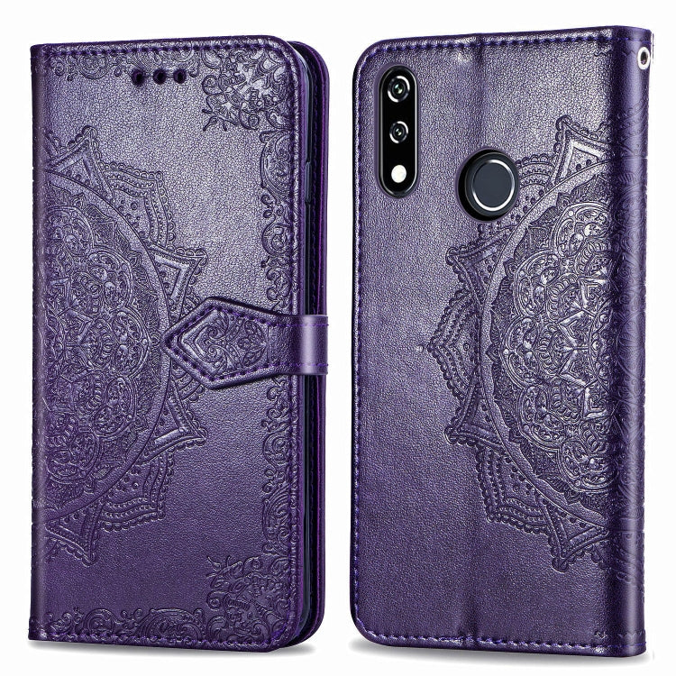 For LG W10 Halfway Mandala Embossing Pattern Horizontal Flip Leather Case with Holder & Card Slots & Wallet & Lanyard