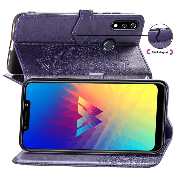 For LG W10 Halfway Mandala Embossing Pattern Horizontal Flip Leather Case with Holder & Card Slots & Wallet & Lanyard