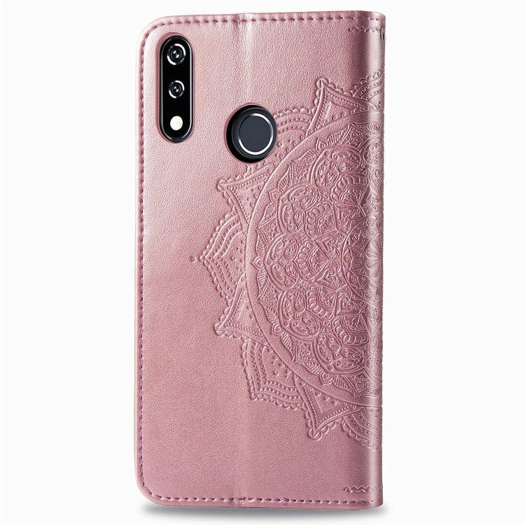 For LG W10 Halfway Mandala Embossing Pattern Horizontal Flip Leather Case with Holder & Card Slots & Wallet & Lanyard