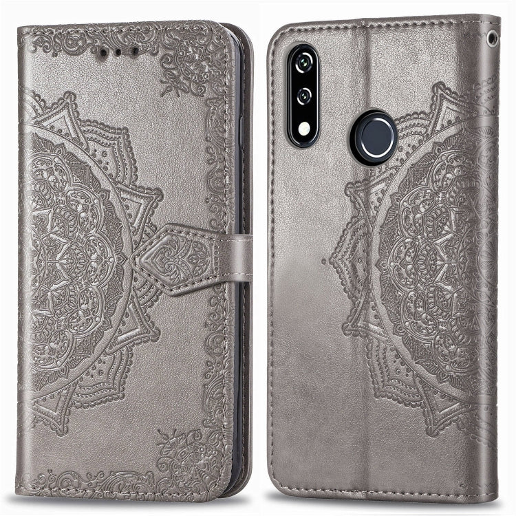 For LG W10 Halfway Mandala Embossing Pattern Horizontal Flip Leather Case with Holder & Card Slots & Wallet & Lanyard
