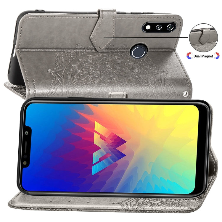 For LG W10 Halfway Mandala Embossing Pattern Horizontal Flip Leather Case with Holder & Card Slots & Wallet & Lanyard