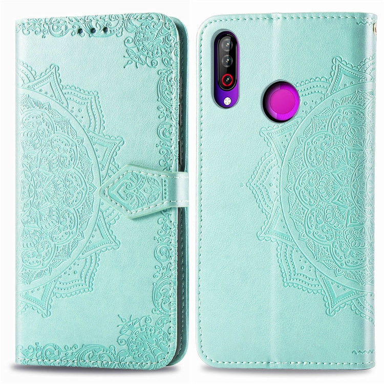 For LG W30 Halfway Mandala Embossing Pattern Horizontal Flip Leather Case with Holder & Card Slots & Wallet & Lanyard