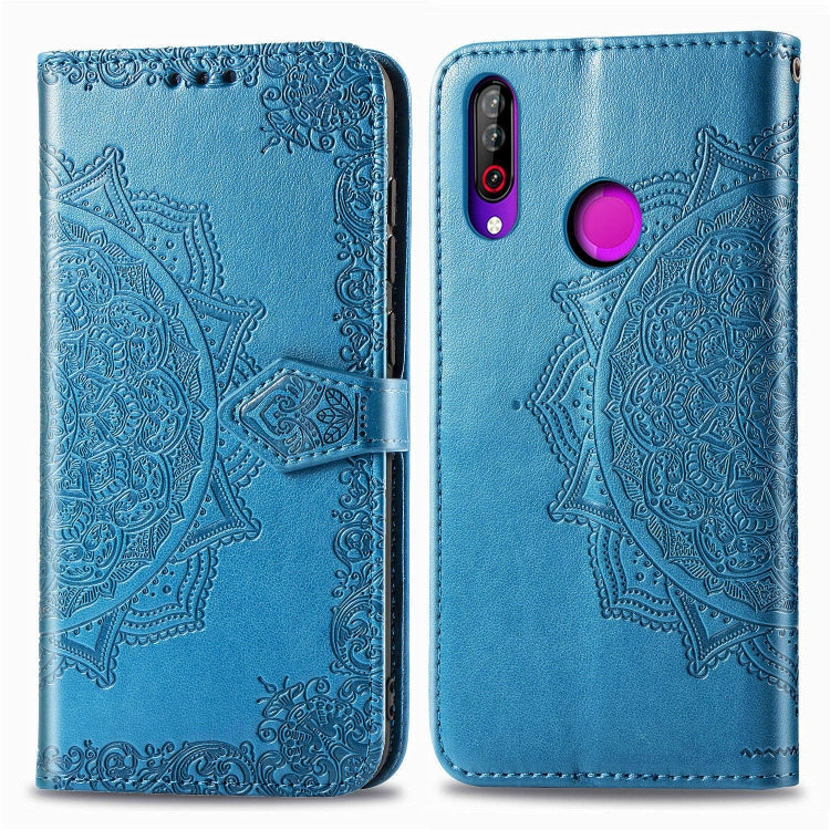 For LG W30 Halfway Mandala Embossing Pattern Horizontal Flip Leather Case with Holder & Card Slots & Wallet & Lanyard