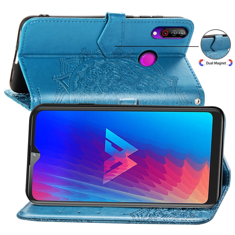 For LG W30 Halfway Mandala Embossing Pattern Horizontal Flip Leather Case with Holder & Card Slots & Wallet & Lanyard