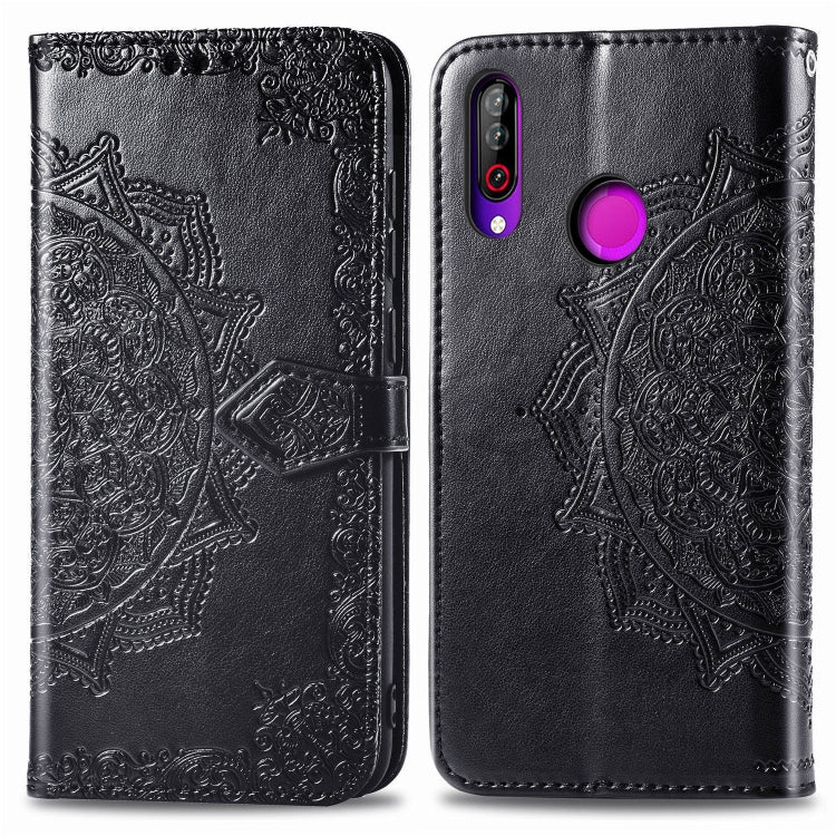 For LG W30 Halfway Mandala Embossing Pattern Horizontal Flip Leather Case with Holder & Card Slots & Wallet & Lanyard