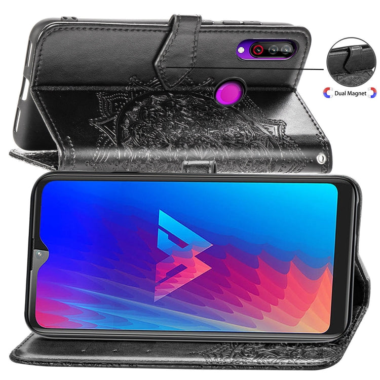 For LG W30 Halfway Mandala Embossing Pattern Horizontal Flip Leather Case with Holder & Card Slots & Wallet & Lanyard
