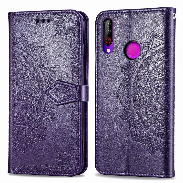 For LG W30 Halfway Mandala Embossing Pattern Horizontal Flip Leather Case with Holder & Card Slots & Wallet & Lanyard