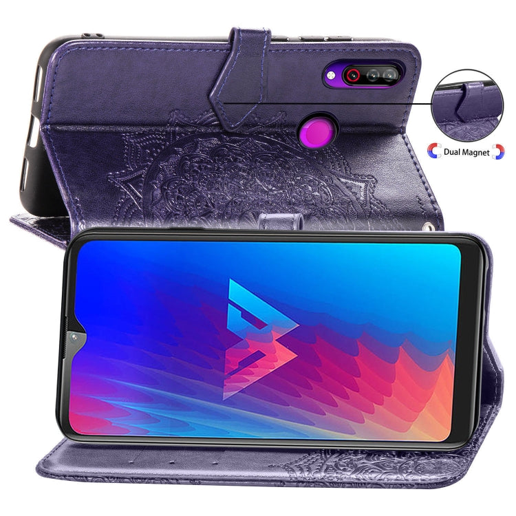 For LG W30 Halfway Mandala Embossing Pattern Horizontal Flip Leather Case with Holder & Card Slots & Wallet & Lanyard