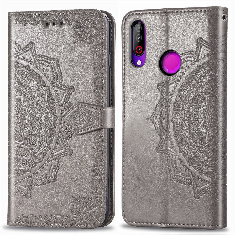 For LG W30 Halfway Mandala Embossing Pattern Horizontal Flip Leather Case with Holder & Card Slots & Wallet & Lanyard