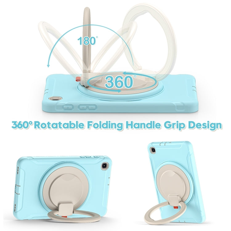 For Samsung Galaxy Tab A 8.4 T307 2020 Shockproof TPU + PC Protective Case with 360 Degree Rotation Foldable Handle Grip Holder & Pen Slot