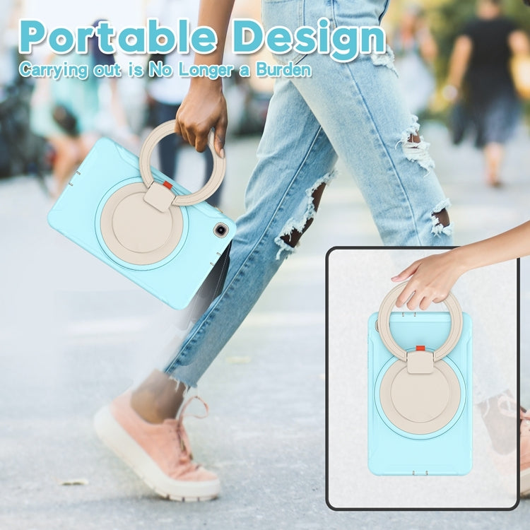 For Samsung Galaxy Tab A 8.4 T307 2020 Shockproof TPU + PC Protective Case with 360 Degree Rotation Foldable Handle Grip Holder & Pen Slot