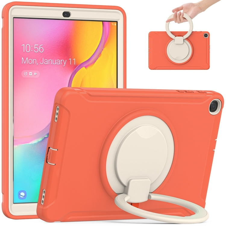 For Samsung Galaxy Tab A 10.1 T515/T510 2019 Shockproof TPU + PC Protective Case with 360 Degree Rotation Foldable Handle Grip Holder & Pen Slot