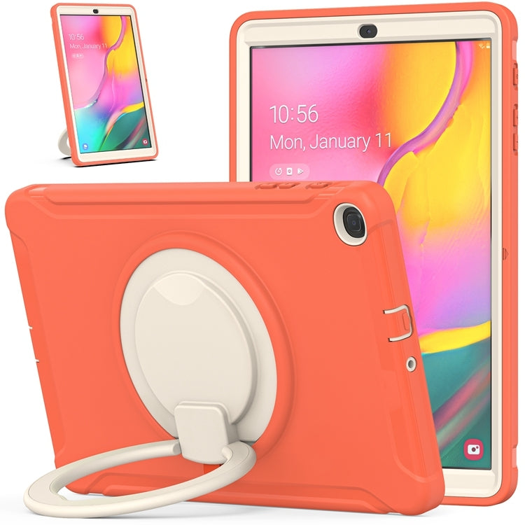 For Samsung Galaxy Tab A 10.1 T515/T510 2019 Shockproof TPU + PC Protective Case with 360 Degree Rotation Foldable Handle Grip Holder & Pen Slot