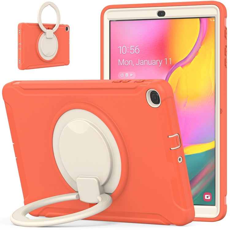 For Samsung Galaxy Tab A 10.1 T515/T510 2019 Shockproof TPU + PC Protective Case with 360 Degree Rotation Foldable Handle Grip Holder & Pen Slot